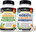 65 억 CFU 매일 Probiotic 보충교재 (1 달 공급) 플러스 진보된 Prebiotic Gut 건강 보충교재 (1 달 공급)