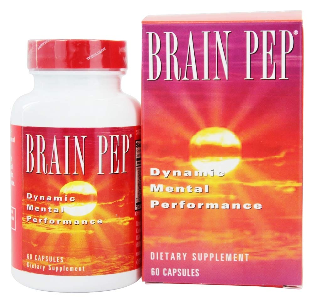 Natural Balance Brain Pep | Ginkgo Biloba, Kola Nut의 두뇌 기능 보충 | 지원 향상 메모리, 포커스 및 정신 Clarity | 60 캡슐
