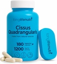 LongLifeNutri Cissus Quadrangularis 1200mg - 180 채식 캡슐, 합동 안락을 위한 줄기 추출물, 뼈 힘 & 활동적인 Mobility, 높은 힘 공식, 3 달 공급, 미국에서 만든 GMP
