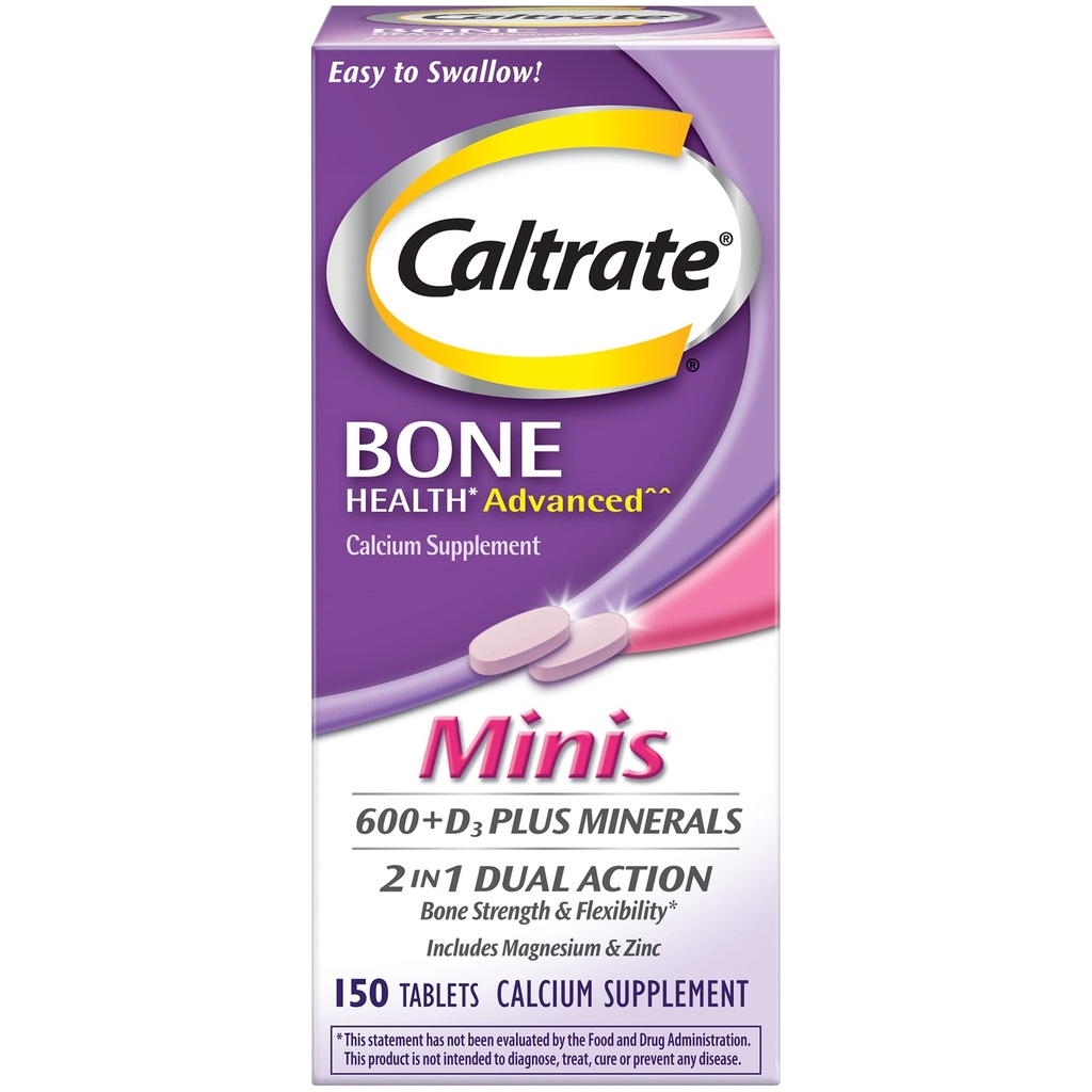 Caltrate 소형 칼슘 & 비타민 D3 정제 150 CT (팩 2)