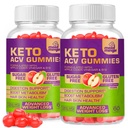 Keto ACV Gummies 글루텐 & Sugar-Free Apple Cider Vinegar Gummies for Advanced Weight Loss - 여성 남성을위한 급속한 뚱뚱한 가열기 다이어트 보충 - 60 Gummies (1000MG) (2 팩)