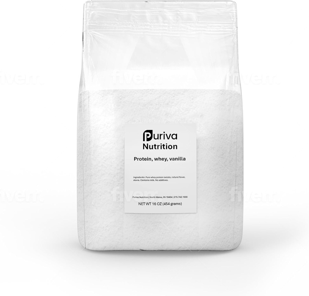 단백질 분말, Whey Protein Isolate, 바닐라, 1 파운드