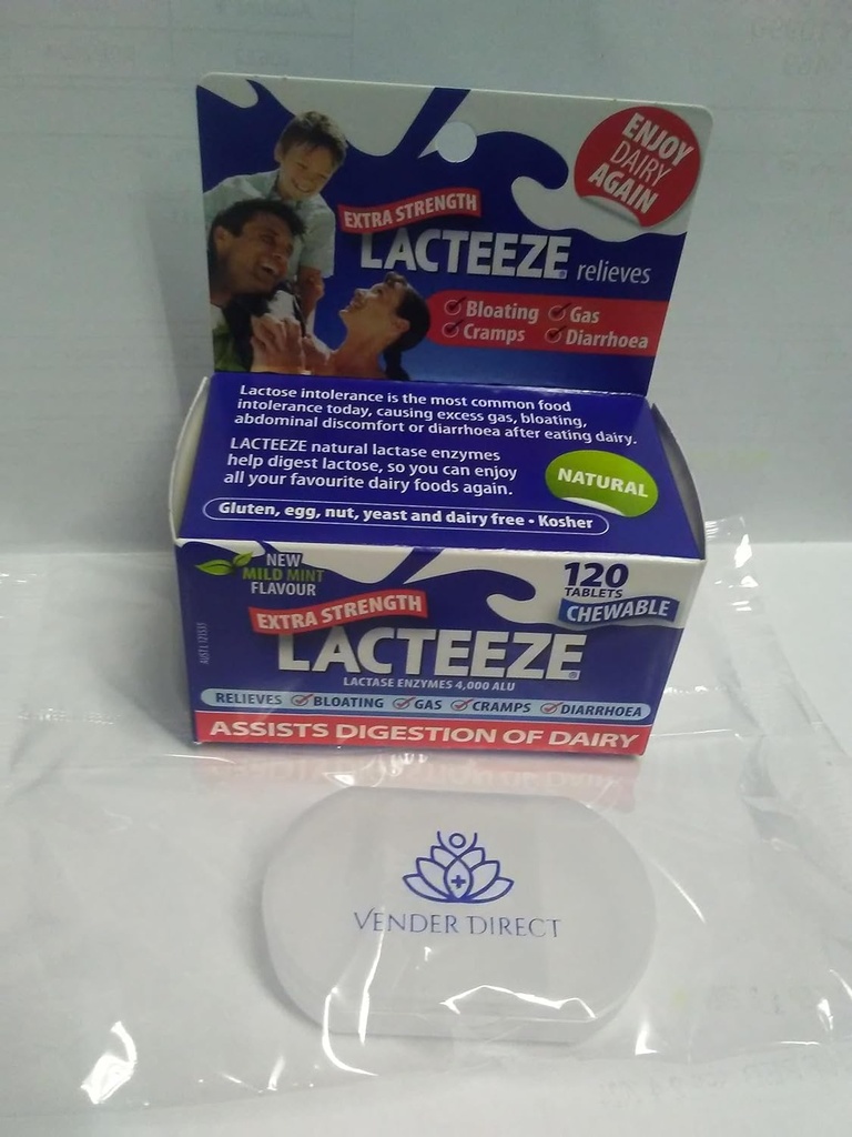 Lacteeze 여분 힘 4000 ALU, 알약 케이스와 더불어