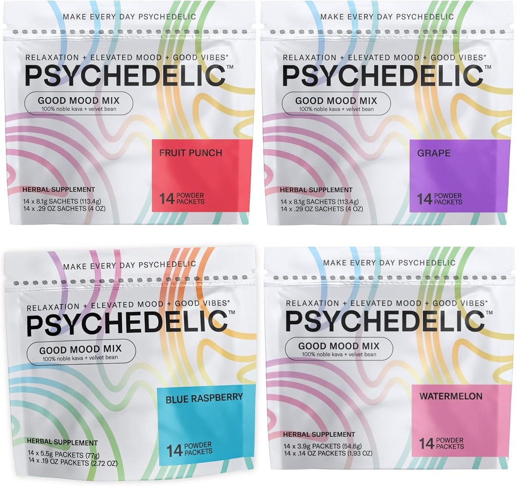 Psychedelic 물 좋은 계류 혼합 4 맛 혼합 번들
