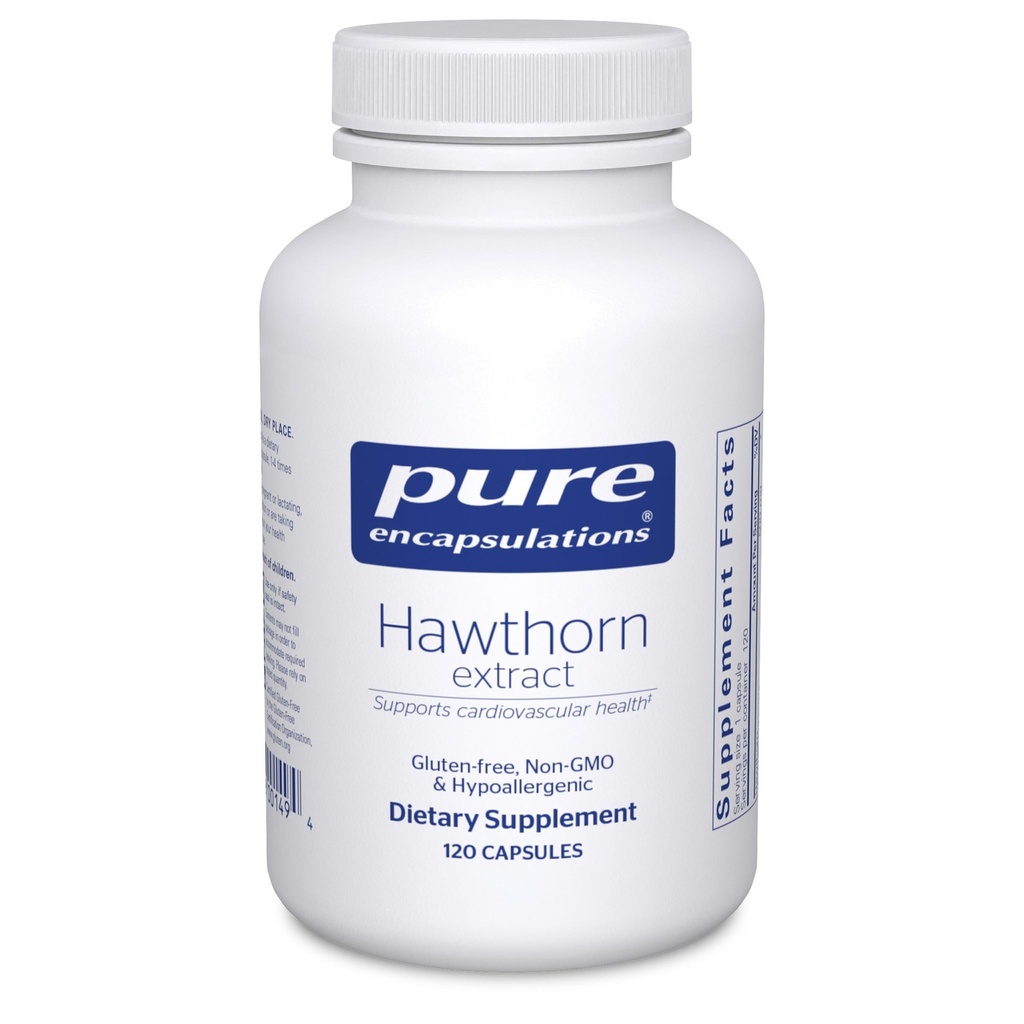 Pure Encapsulations Hawthorn Extract | 크레타그우스 Oxyacantha Hypoallergenic 보충 심장 혈관 시스템 지원 | 120 캡슐