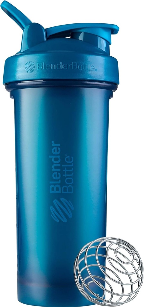 BlenderBottle Classic V2 Shaker Bottle Perfect for Protein Shakes and Pre Workout, 28-Ounce, 오션 블루