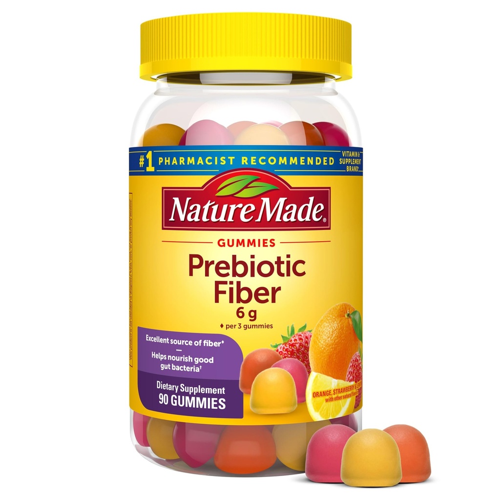성격은 성인과 아이를 위한 Prebiotic 섬유 Gummies, Digestive 체계 지원을 위한 섬유 보충교재, 90 Gummies를 만들었습니다