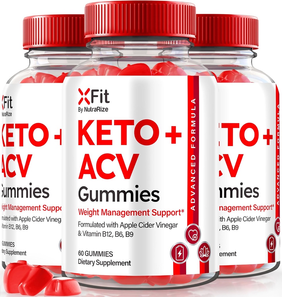 (3 팩) Xfit Keto ACV Gummies, 공식 Keto + ACV 체중 감소 공식, 모든 자연 애플 아이더 Vinegar 1000MG, X Fit Keto Plus ACV Gummy for Health and Fitness, Xfit ACV Keto Gomitas (180 Gummies)