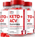(3 팩) Xfit Keto ACV Gummies, 공식 Keto + ACV 체중 감소 공식, 모든 자연 애플 아이더 Vinegar 1000MG, X Fit Keto Plus ACV Gummy for Health and Fitness, Xfit ACV Keto Gomitas (180 Gummies)