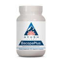 Ayush 허브 BacopaPlus - Bacopa 보충 교재, 기억 & 초점, Ginkgo, Gotu Kola, Ashwagandha - 90 채식 캡슐 (1 개)와 성인을위한 유기 Bacopa