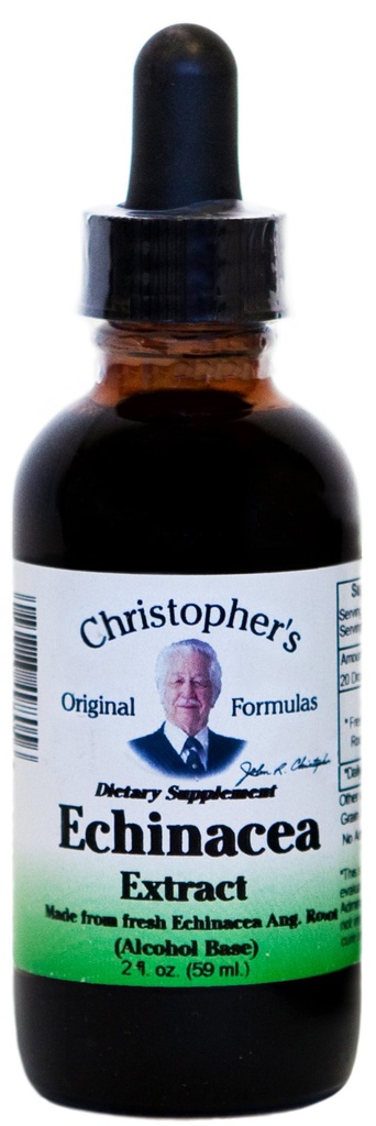 Dr. Christopher의 Echinacea Angustifolia 뿌리 알콜 추출물 2개 oz