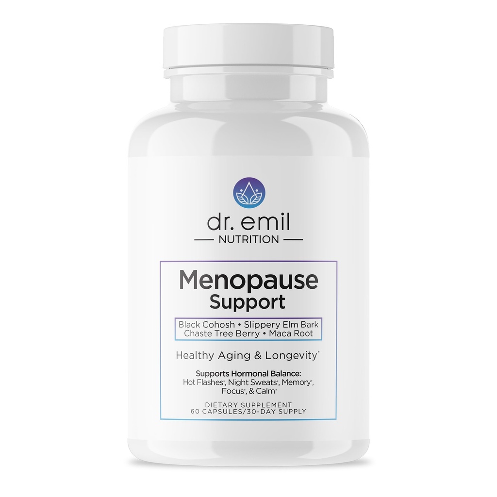 DR. EMIL NUTRITION Menopause 여성용 보충제 - 핫 플래시, 나이트 스웨터 및 무드 스윙을위한 멀티 스톰 멘토 완화 - Black Cohosh - 30 Day Supply