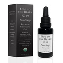 Vegan Mia - USDA 유기 Spruce-Scented Beard Oil for Men, 3-in-1 Premium Grooming Oil with Argan Oil and more - Beard 성장 및 유지 보수를 위해 Ode to Beard Forest Sage Beard Oil, 1 fl oz