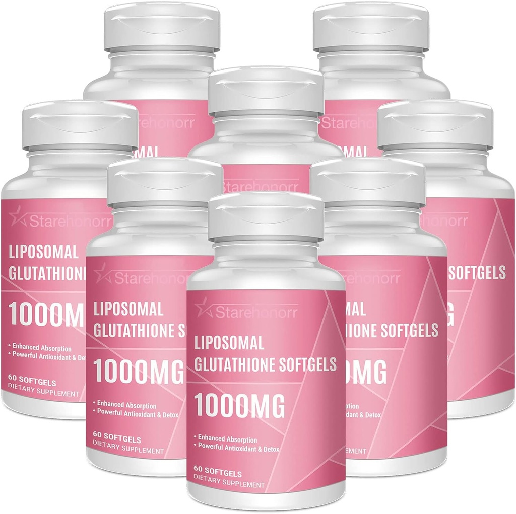 Liposomal 글루타티온 Softgels 1500MG는 비타민 C, 더 나은 흡수, 건강한 노후화, Detox, 면역력, 480 Softgels를 위한 비 GMO 강력한 산화 방지제를 가진 글루타티온 보충교재를 감소시켰습니다