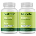 Bioperine 10mg (240 채식 캡슐) (120 x 2) - Stearates 없음 - Vegan - Non GMO - 글루텐 무료 - 흡수 증강 인자