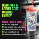 게이머 용품, GG 에너지 레드 라즈베리 (100 인분) - Keto Friendly Gaming Energy and Nootropic Blend, Sugar Free + Organic Caffeine + Vitamins, Powder Drink