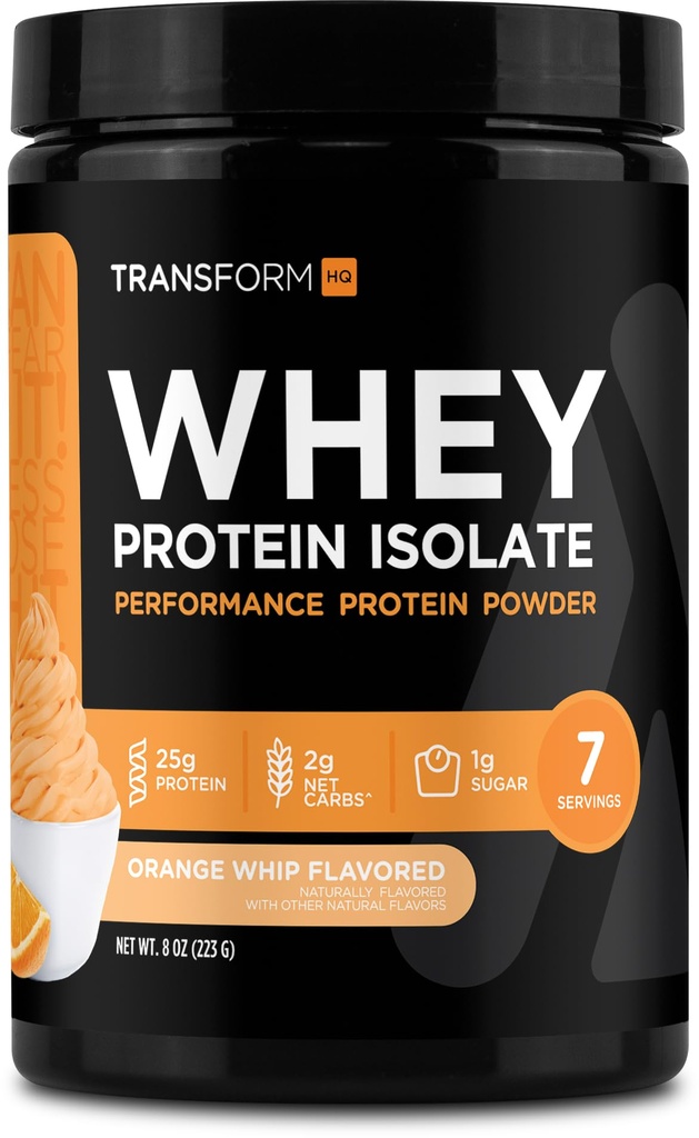 변환HQ Whey Protein Isolate (WPI) 오렌지 Whip 맛 7 서빙 - Preformance Protein Powder