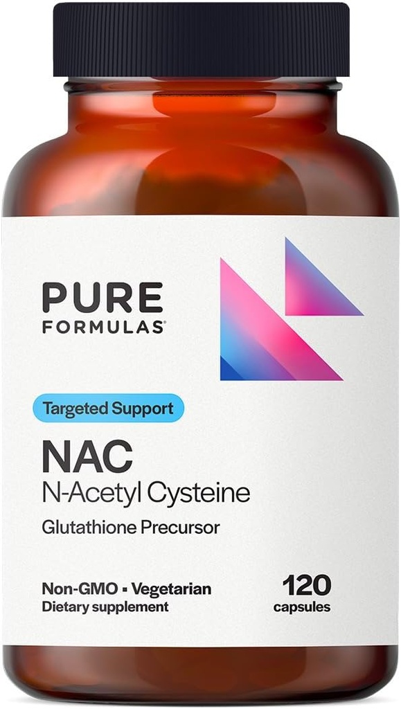 PureFormulas N-Acetyl-L-Cysteine - NAC 보충교재 캡슐 900mg NAC의 산화 글루타티온 전구체 - Detox + 운동 회복 및 면역 지원 - Non-GMO + 채식 보충교재 -120 캡슐