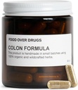 식품 의약품 콜론 공식 – Cascara Sagrada, Psyllium Husk, Dandelion Root, Ginger 및 Marshmallow와 함께 고급 콜론 클렌징 초본 혼합 [60 ct]