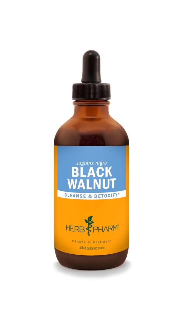허브 Pharm Black Walnut Cleansing 및 Detoxifying 용 액체 추출물 - 4 Ounce