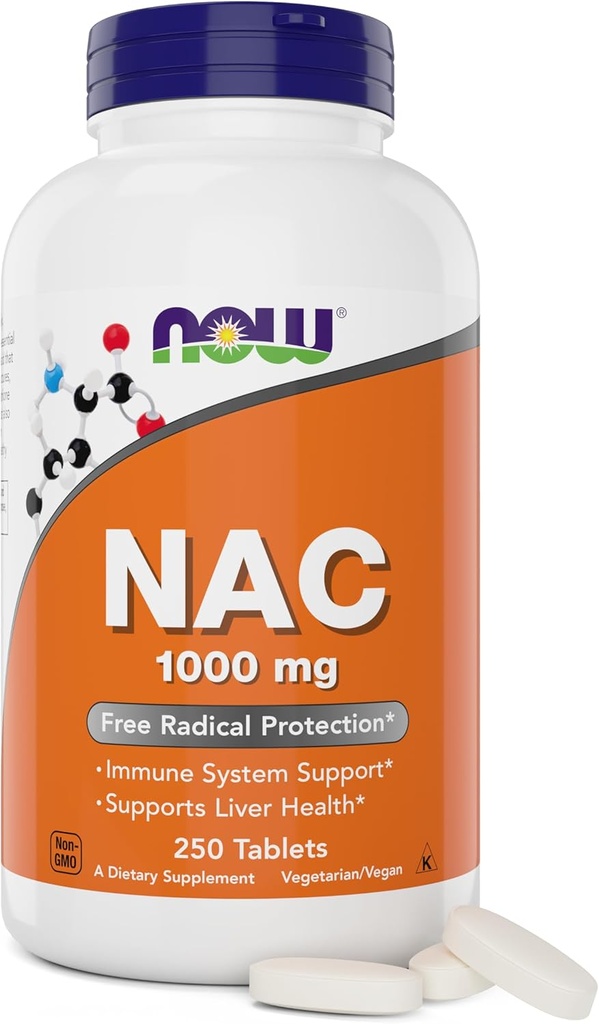 지금 NAC, 1000 mg, 250의 정제, 채식주의자 및 채식주의자, 비 GMO