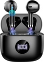 무선 이어폰, 블루투스 5.4 이어폰 LED 전원 디스플레이 헤드폰베이스 스테레오, 블루투스 이어폰 인-Ear 노이즈 취소 마이크, 40H 재생 미니 케이스 IP7 방수 스포츠 이어폰 안드로이드 iOS