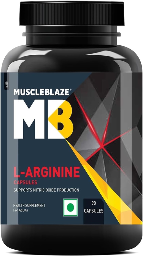 일반 L-Arginine, Nitric 산화물 생산, 90 캡슐 팩 지원