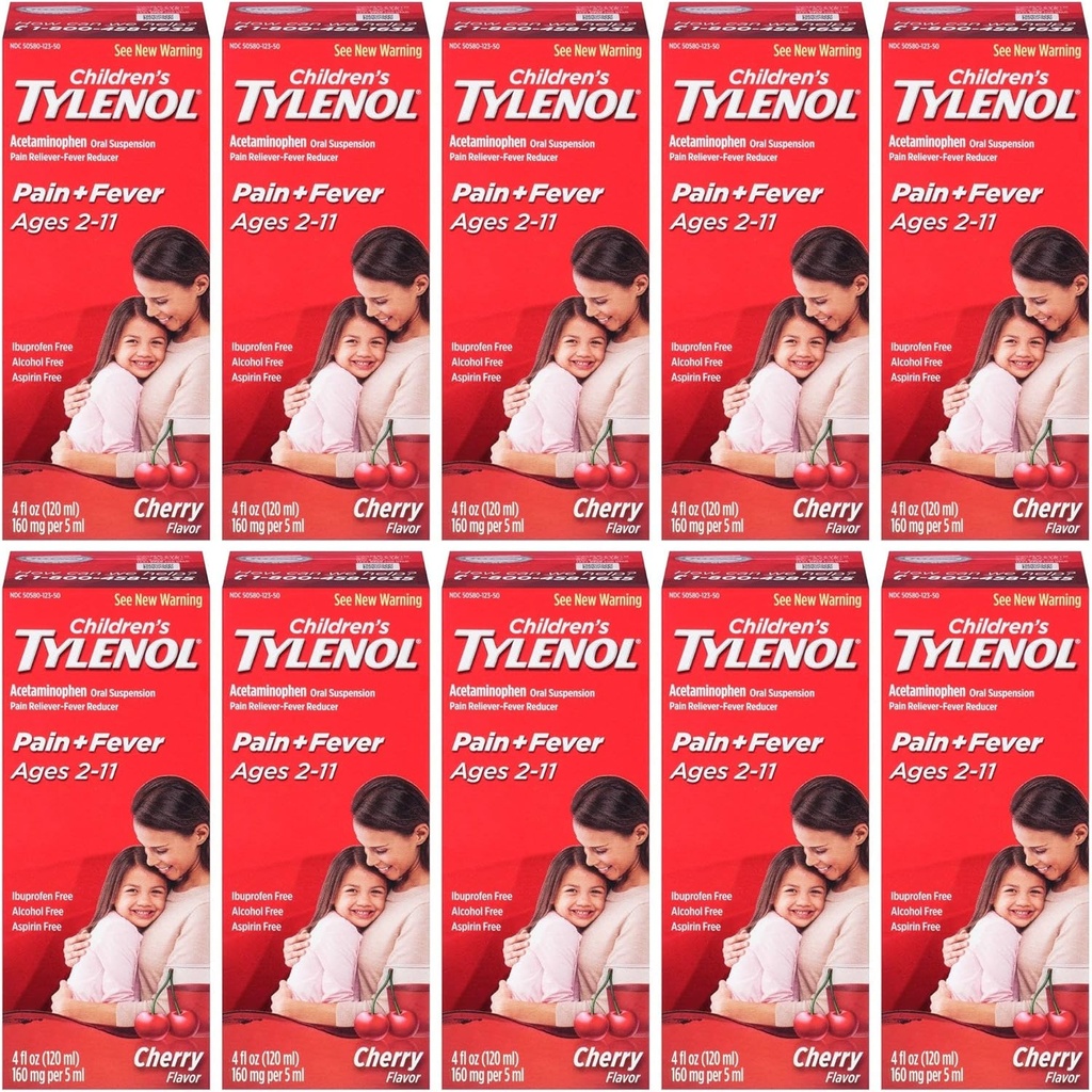 Tylenol Chld Cherry Liq 크기 4z Tylenol 아이들의 벚꽃 폭발 구두 현탁액