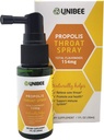 UNIBEE Propolis Throat 스프레이 (총 플라보노이드 154mg) - Sore Throat Relief, 구강 건강 증진, 천연 면역 지원, 알코올 무료 및 수용성 Propolis