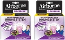 Elderberry Extract + 비타민 C 1000mg (포장 당) - Airborne Effervescent Tablet (20ct), Gluten-Free Immune Support Supplement, 비타민 A C E, ZINC & Selenium, 설탕 무료 (포장 2)