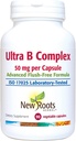 NEW ROOTS HERBAL 울트라 비타민 B 보충 (50mg) 비타민 B6, B12, Biotin | 고급 면역 지원 보충교재 (90 Veg 모자) | 플래시 프리 포뮬러
