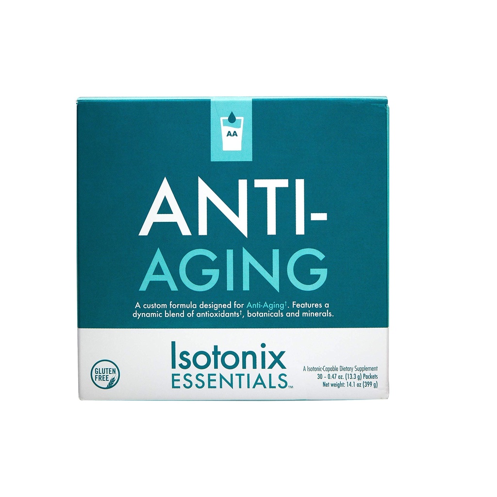 Isotonix Essential Anti-Aging, Antioxidants, 근육 건강을 촉진하고, 매일 영양소를 제공, 건강한 노화, 시장 미국 (30 패킷) 지원