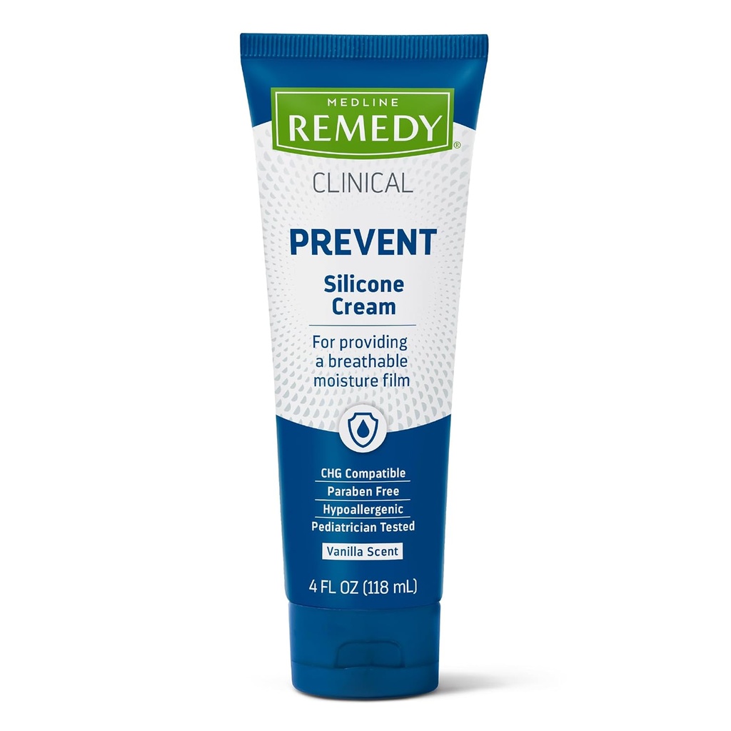 Medline Remedy 임상 실리콘 크림, Vanilla Scented, 4 온스.
