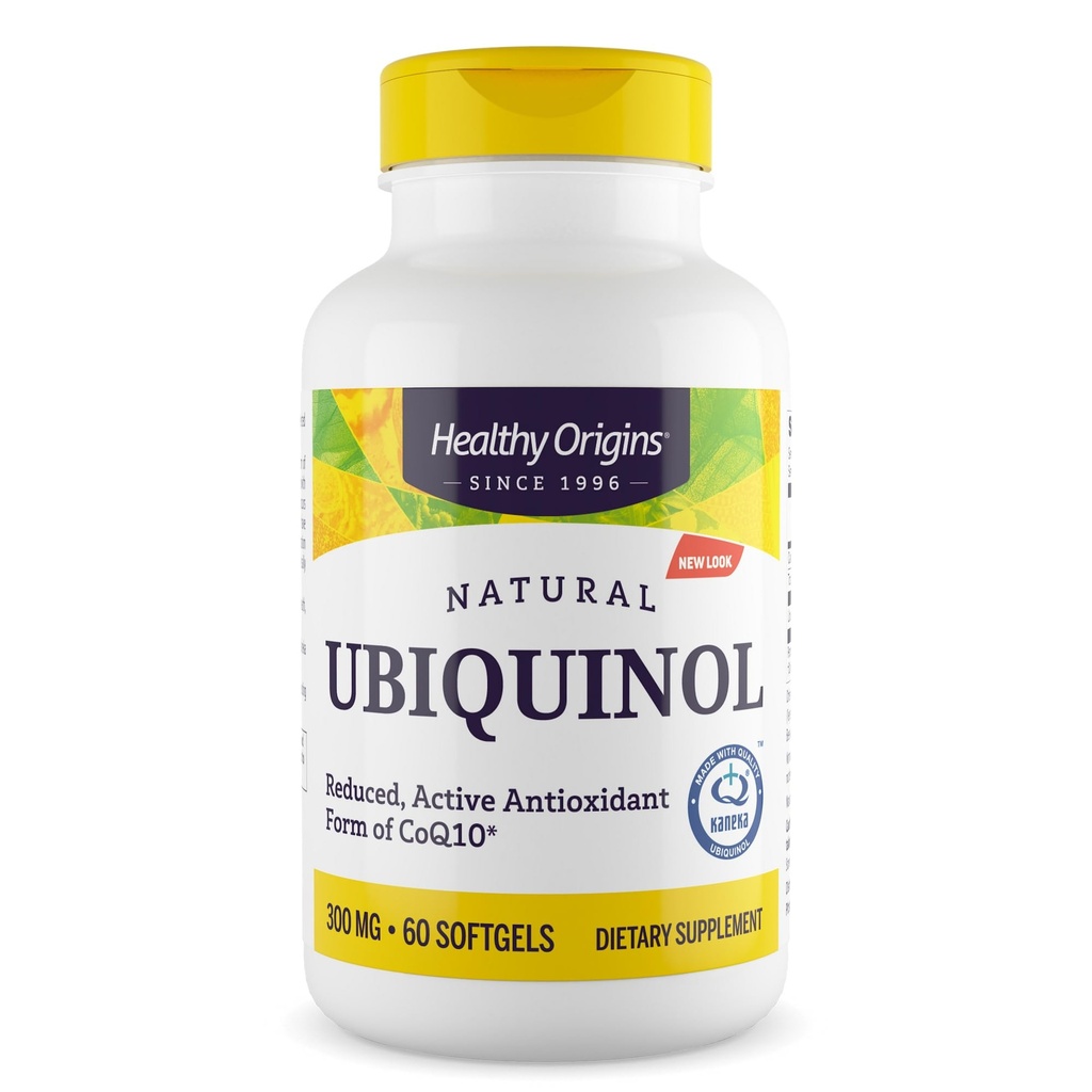 건강한 근원 Ubiquinol (CoQ10)의 활동 모양, 300 mg - 심장 건강 & 산화를 억제하는 지원을 위한 Kaneka Ubiquinol 보충교재 - 글루텐 자유로운 & 비 GMO 보충교재 - 60 Softgels