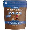 UNBEETABREW Organic Beetroot & Mushroom Coffee - 식물 기반, Beet Juice, Adaptogens, L-Theanine & D-Ribose - Focus, Strength & Stamina - 미국 유기농 아랍어 콩으로 만든 - 30 서빙