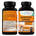 SugarMD Neuropathy 지원 보충교재 – 알파 Lipoic 산, Benfotiamine & 비타민 D3 B6 B12를 가진 180 Nerve 보충교재 캡슐 - 발 손 손가락 & 다리를 위한 Nerve 지원 보충교재 - 90 일 공급