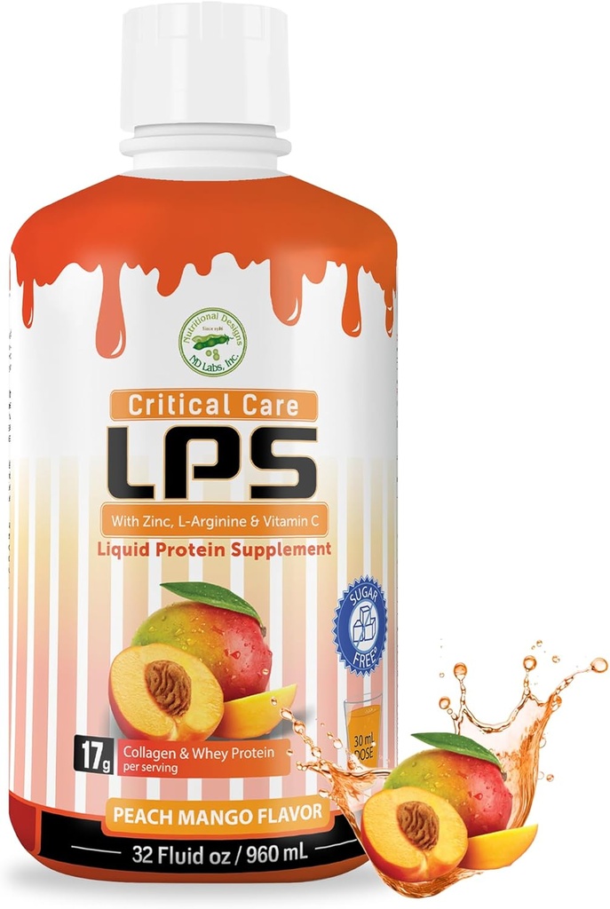 영양 디자인 LPS 액체 교원질 & Whey 단백질 보충교재, 설탕 자유로운, 비 GMO 음료는, 남자 & 여자를 위한 건강한 피부 & 머리를 승진시킵니다. (과학 배려) 복숭아 망고