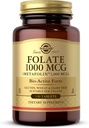 Solgar Folate 1000 mcg - 120 정제 - 1000 mcg Bio-Active Metafolin - Vegan, Gluten Free, Dairy Free, Kosher - 120 서빙