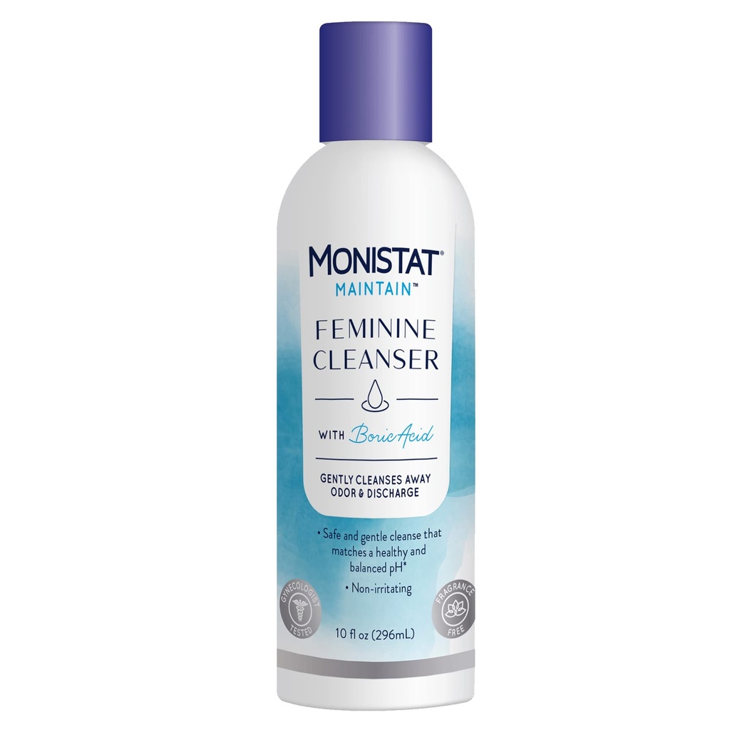 여성을위한 Rephresh Probiotic 30 캡슐 및 Monistat Boric Acid Feminine Cleanser 10 Fl Oz
