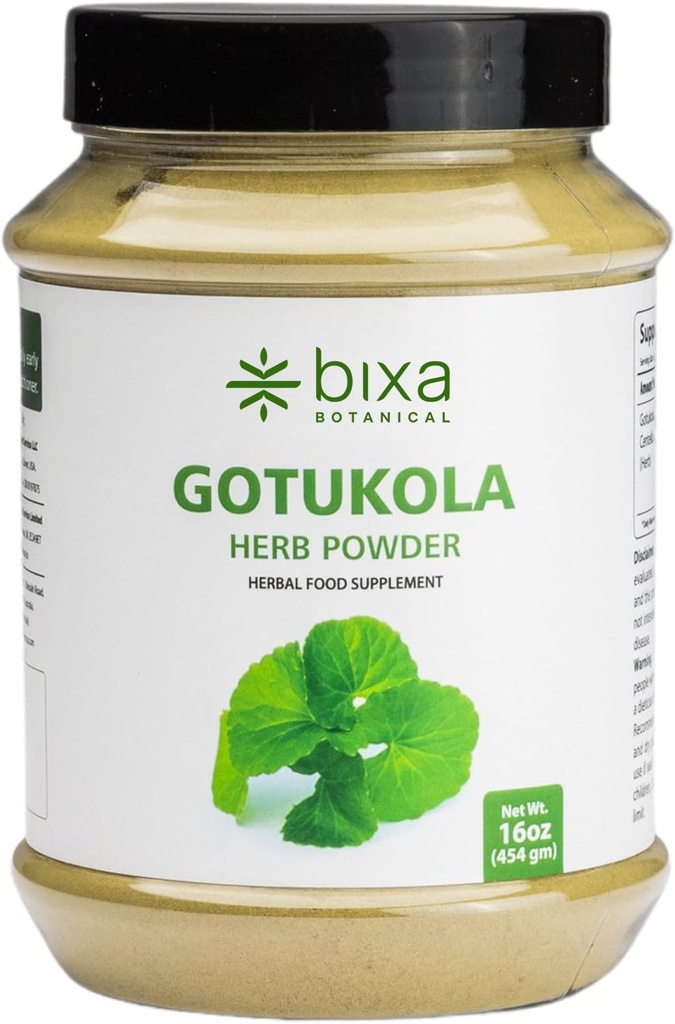 Bixa BOTANICAL Gotu Kola (Centella Asiatica) | Ayurvedic Natural Herbal Supplement Pure Authentic Premium Quality | 전반적인 건강을 개선 (16 Ounce)