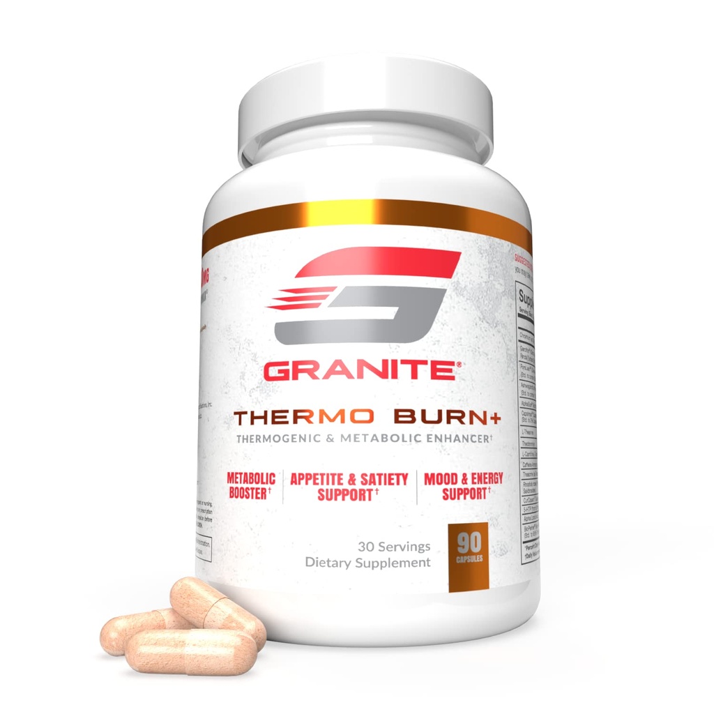 화강암 열 화상, Thermogenic, Metabolic, Mood & Appetite 지원 알파 GPC, Theobromine, & 5-HTP, 90 캡슐에 대 한 새로운 고급 공식