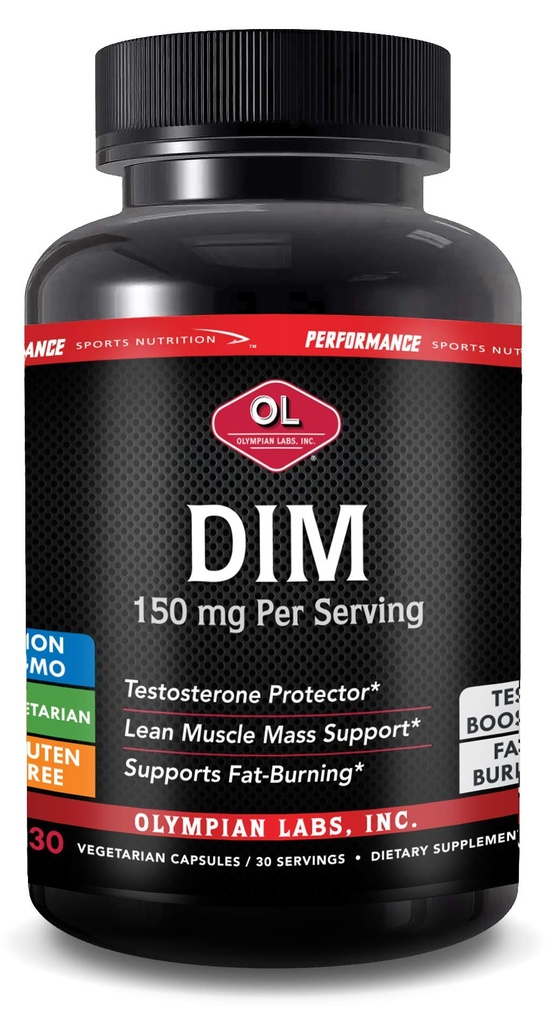 Olympian Labs DIM 150mg - DIM Diindolylmethane 보충교재 캡슐 지원 호르몬 균형, 명확한 피부, PCOS, & 적당 Regimes에 있는 원조 - 30의 캡슐 (30 일 공급)
