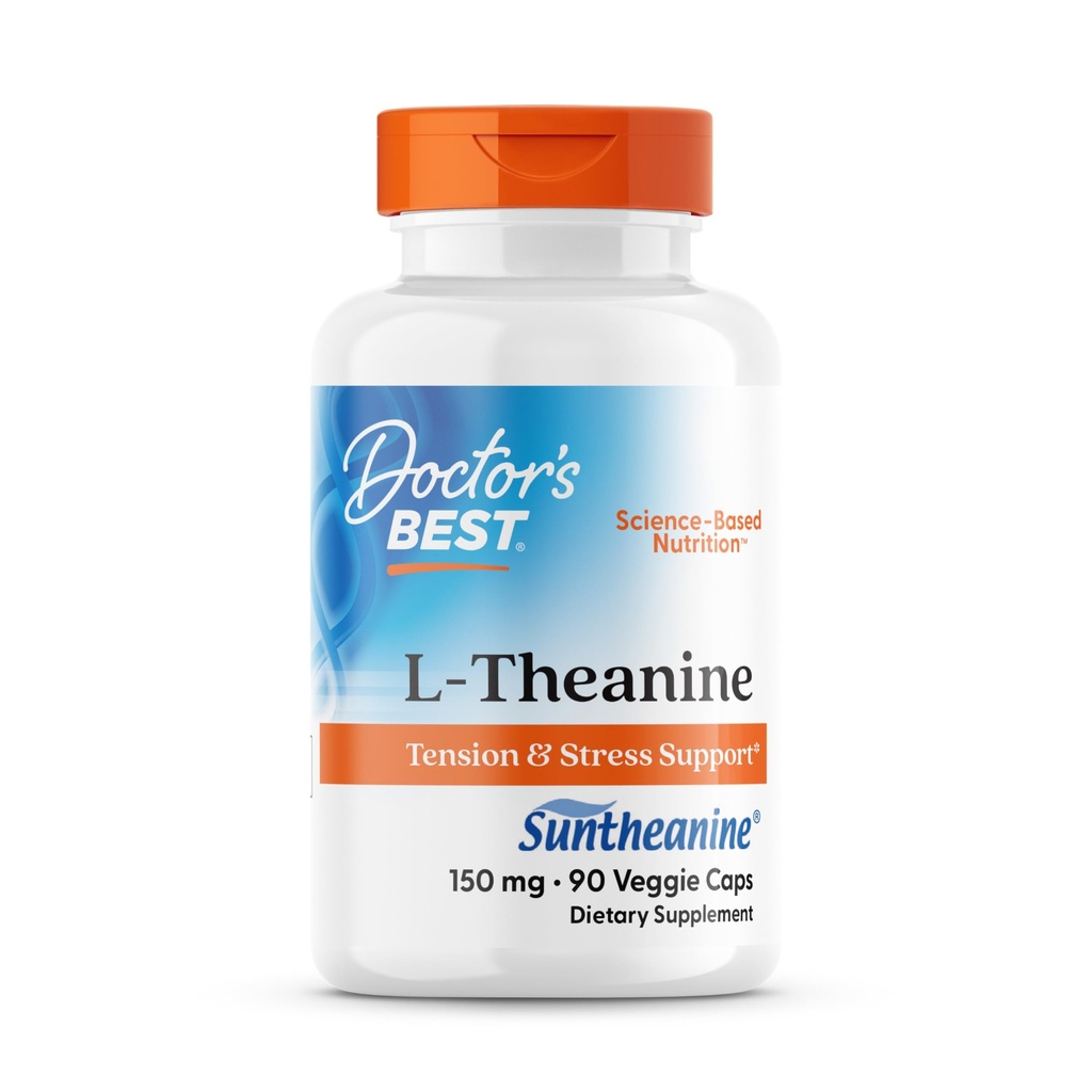 의사의 최고의 L-Theanine는 Suntheanine를 포함합니다, 도움은 긴장 & 수면, 비 GMO, 글루텐 자유로운, Vegan, 150 mg (DRB-00197), 90 조사를 감소시킵니다