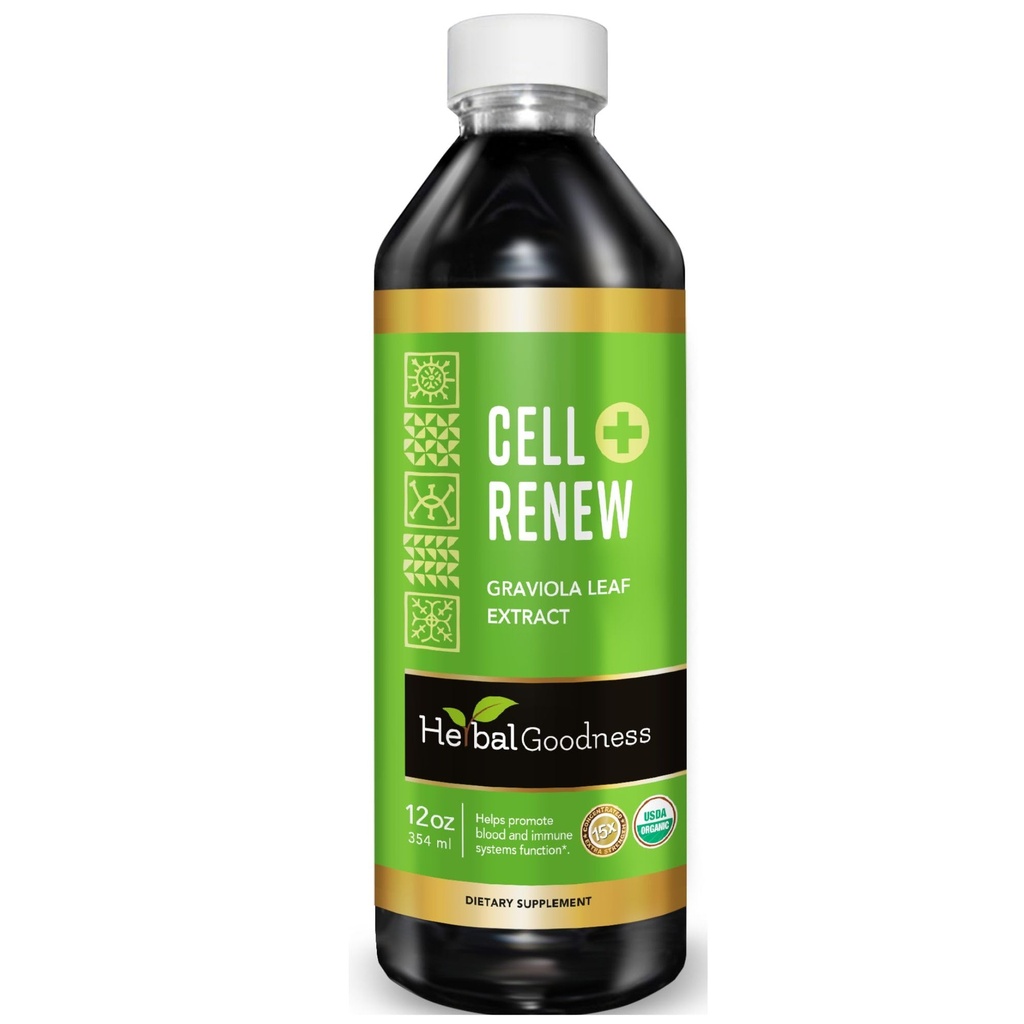 Soursop 추출물 유기 세포 Renew Graviola 잎 추출물 12oz – 15X 자연적인 Soursop 주스 농축물은, 세포 재생, 면역 부스트, 수면 지원 승진시킵니다 - 증명된 Kosher - 미국에서 만듭니다