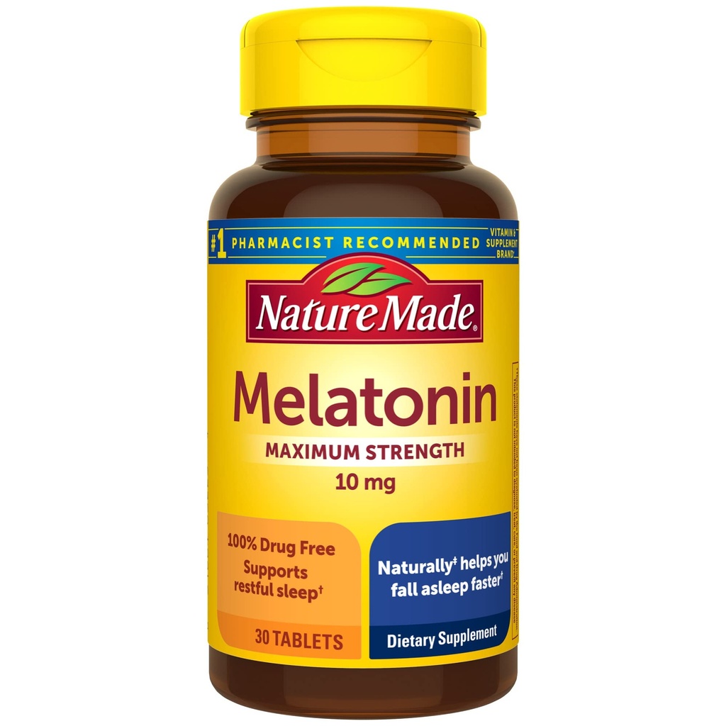 성격은 Melatonin 10mg 여분 힘 정제, 휴식 수면, 30 조사, 30 일 공급을 위한 규정식 보충교재를 만들었습니다