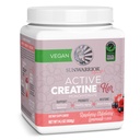 여성 Monohydrate 분말을 위한 Sunwarrior Creatine Micronized 전 운동 회복 보충교재 지원 근육 건물 힘 훈련 Cognition | Vegan와 쉽게 50 서빙, 라즈베리 Lemonade를 혼합