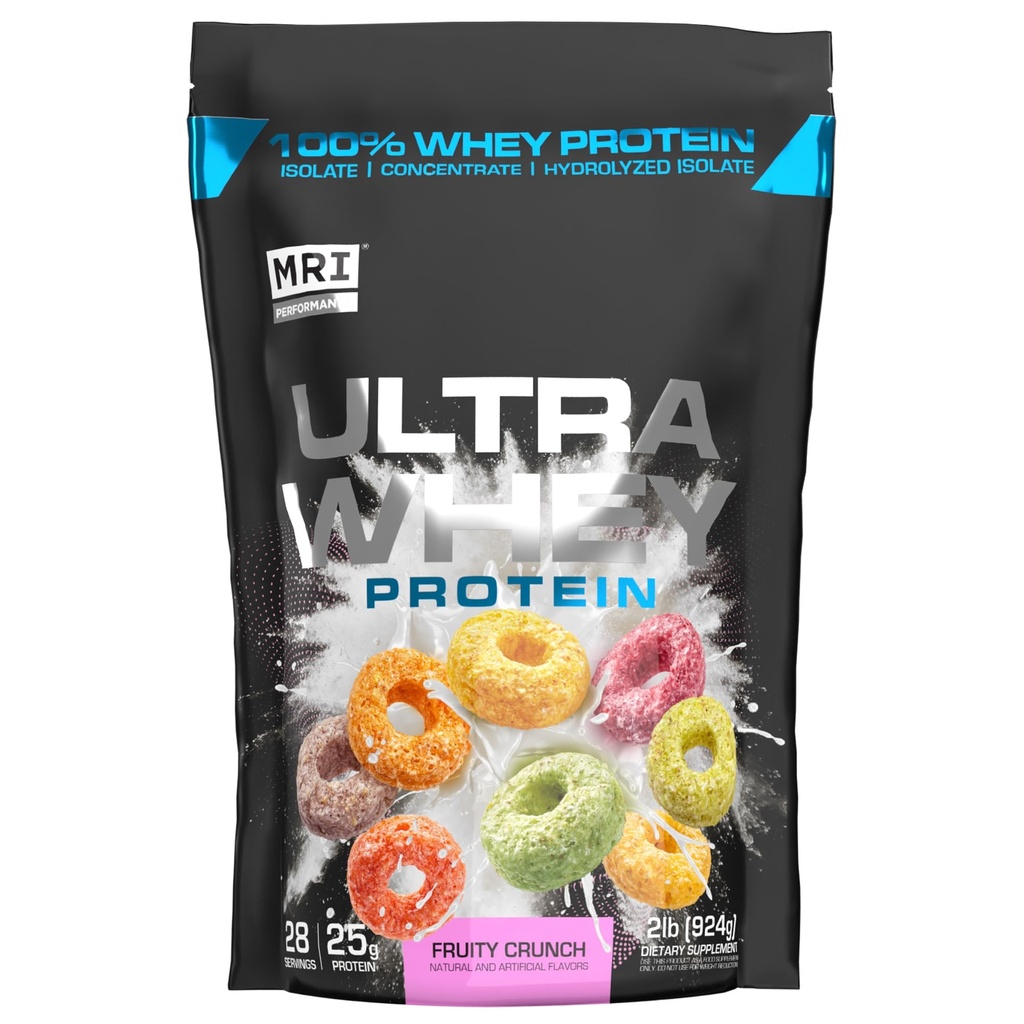 MRI 성과 근육 회복, Lean 힘 & 매일 단백질 지원 (Fruity Crunch, 28 서빙)를 위한 매우 Whey Protein 25g Triple-Blend