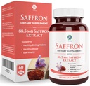 1개의 몸 Saffron 추출물 보충교재, 88.5 mg Safranal, 산화 방지제 및 계류 지원, 채식 캡슐