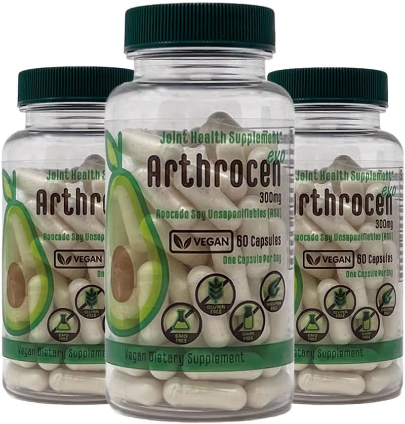 EVO Vegan 합동 건강 보충교재, 300Mg Avocado Soy Unsaponifiable, 60 일 공급, 일 (6 달) 당 1개의 캡슐