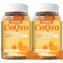 2 팩 CoQ10 500MG Gummies - 플러스 Omega-3, 마그네슘, 비타민 B3 & 아연 - 3X 더 나은 흡수 Coenzyme Q10는 심장 건강, 세포 에너지 & 산화 방지제, 비 GMO 120 조사를 위해 보충합니다